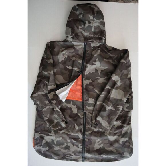 My Anorak 50838SN Women's Sz XL Gray Camo 2-Way Zip Hooded Trails Jacket - Picture 11 of 12